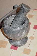 Black Marble mortar & pestle