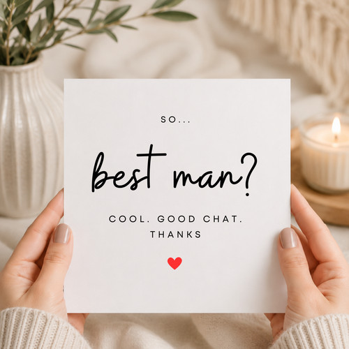 Personalised best man - man, proposal