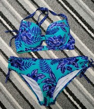 Mantaray Bikini Green Purple