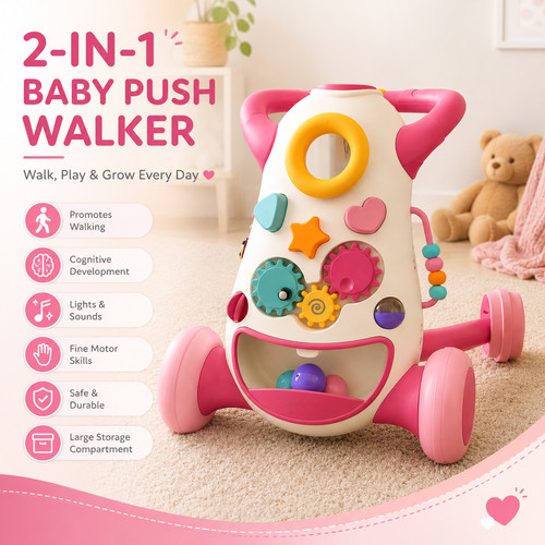Baby push walker - push,