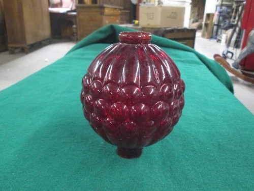 Glass ruby red lightning - ruby,