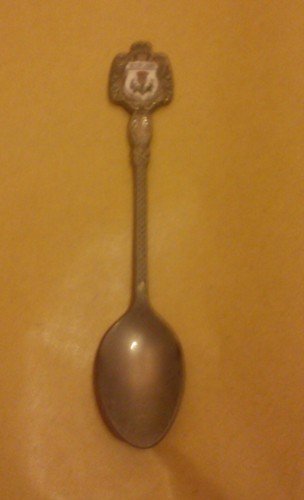Silver plate spoon - silver,