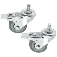 Castor Wheel 50mm M10 Threaded for Cabinet Cupboard Furniture x 2 Castors