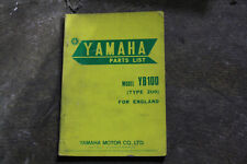 YAMAHA YB100 TYPE 2UO PARTS LIST WR