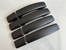 MATT BLACK DOOR HANDLE COVERS FITS RANGE ROVER SPORT DISCOVERY 3 4 FREELANDER 2