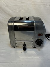 Vintage 1989 Dualit Auto-2 Toaster 2 Slice Chrome Made in England Retro Kitchen