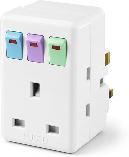 Masterplug three socket surge - three,