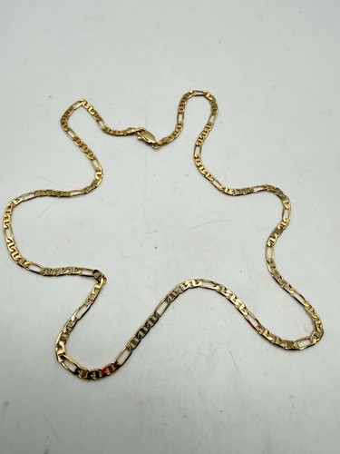 14ct anchor figaro - anchor, chain