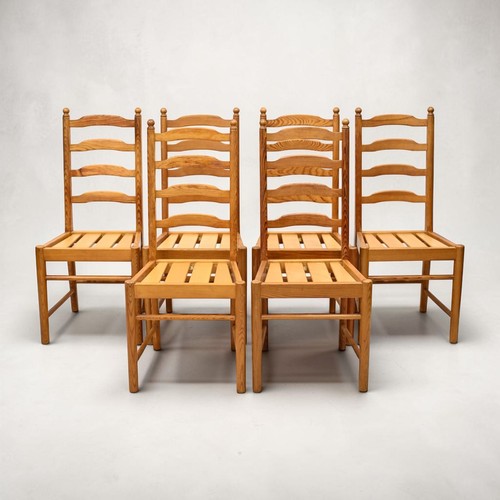 Ercol pine dining chairs - pine,