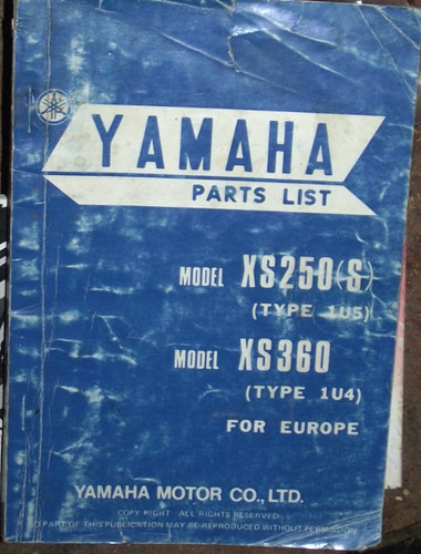 Yamaha xs250s type - yamaha,
