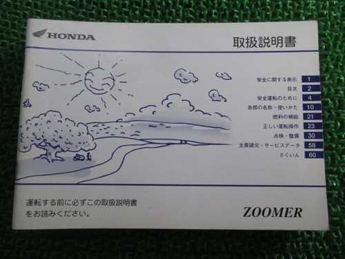 Zoomer instruction manual
