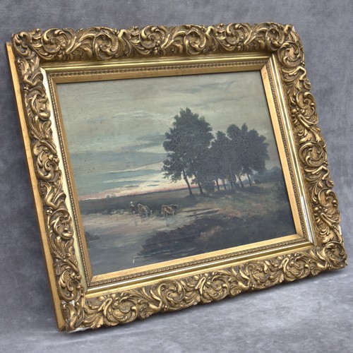 Antique french oil painting