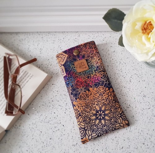 Handmade fabric glasses pouch - handmade,