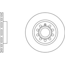 2x Brake Discs Vented For VW