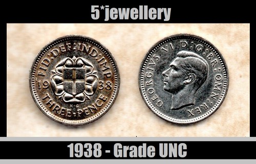 Silver three pence - three,