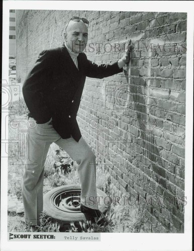 1974 press photo - 1974, savalas