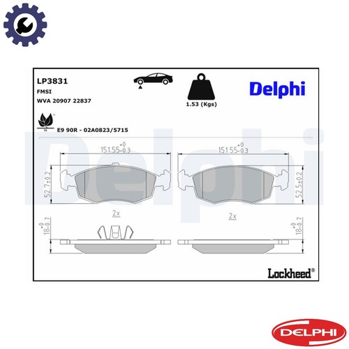 Brake pad set disc - brake,