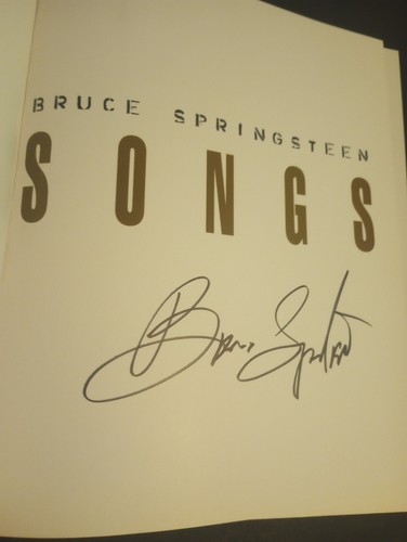 Bruce springsteen autographed - bruce,