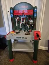 Childrens Bosch Work Shop Work Bench Tool Station