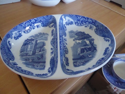 Spode blue italian divided - spode,