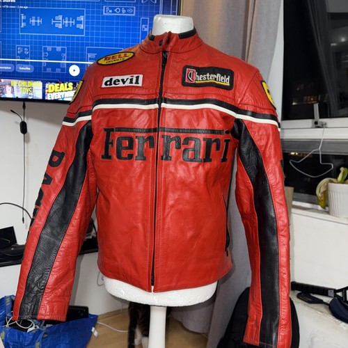 Vintage ferrari racing leather - vintage,