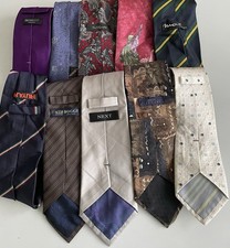 Joblot Silk Ties (10) All Have
