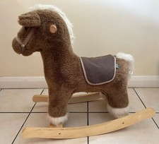 Mamas & Papas Brown Soft Rocking Horse