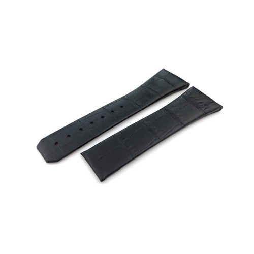 Black 23mm genuine leather - black,