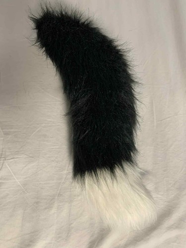 Wolf fox curved tail - tail, plush