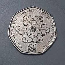 50p 2010 Celebrating one hundred Years of Girlguiding, Circulated