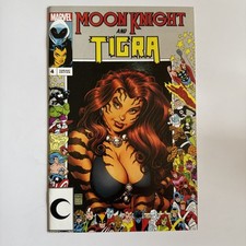 MOON KNIGHT AND TIGRA  #4 ARTHUR ADAMS ANNIVERSARY FRAME, HTF