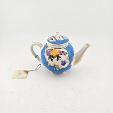 Miniature Blue Floral Teapot