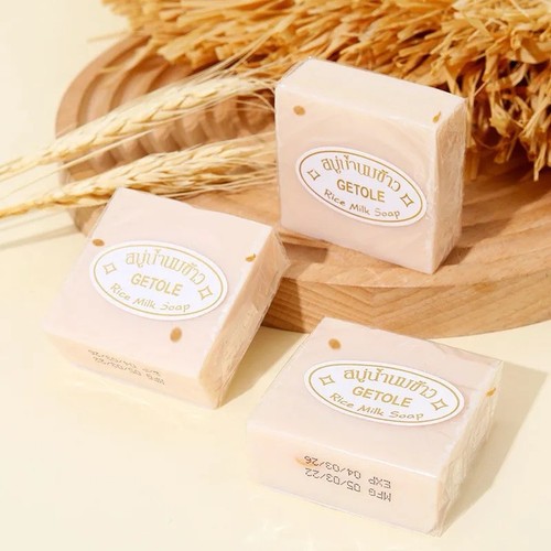 New handmade rice - milk, soap