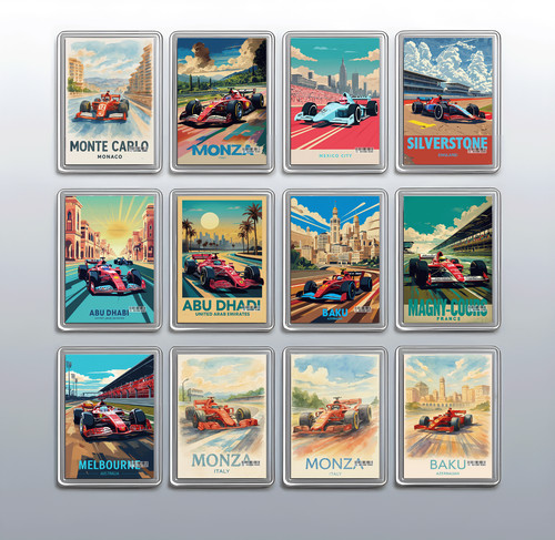 Classic racing car magnet - magnet, –