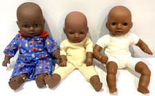 3 x Ethnic Black Baby Dolls