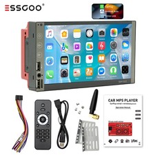 7" Double Din Car Stereo with Apple Carplay Android Auto Play Radio USB/AUX/FM