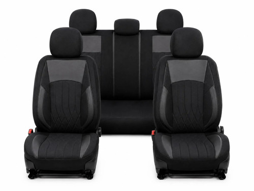 Black seat covers - seat, bedford