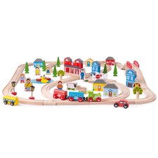 Bigjigs Rail Wooden Town and