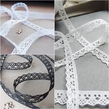 Narrow Black Ivory White LACE