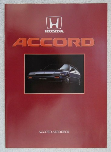 Honda accord aerodeck brochure - accord,