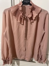 Riva Vintage Pink Blouse Size