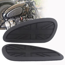 2pcs Retro Cafe Racer Gas Fuel Tank Sticker Knee Tank pad Grip Decal For Turimph
