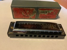 Vintage Hohner International Bluesband Harmonica With case