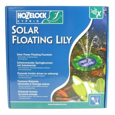 HOZELOCK CYPRIO SOLAR POWERED FLOATING LILY POND FOUNTAIN PUMP KOI FISH GARDEN
