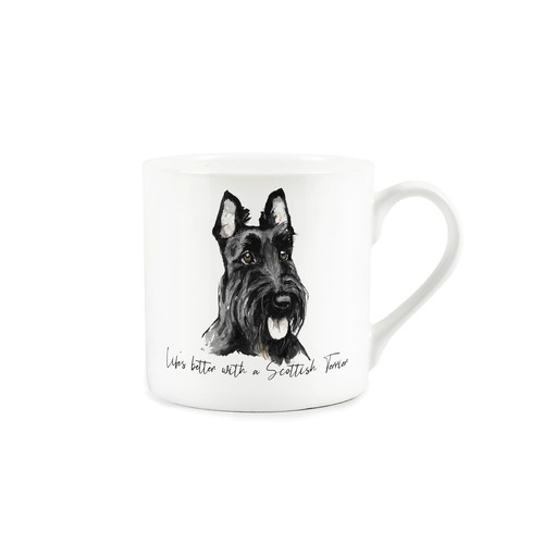 Scottish terrier mug bone - mug,