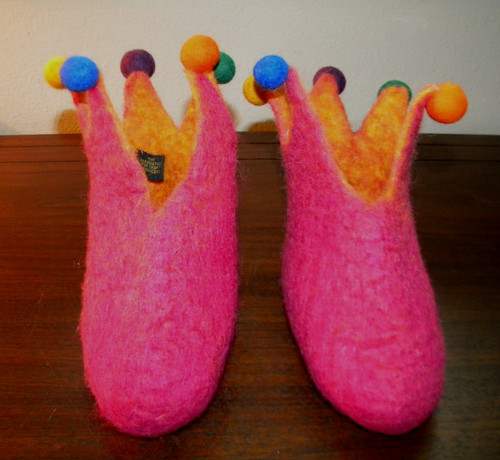 Children felt wool jester - felt,