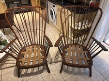 Pair of Ercol 478 Tall Back