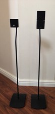 2 X GENUINE BOSE UFS-20 LIFESTYLE ACOUSTIMASS BLACK SPEAKER FLOOR STANDS