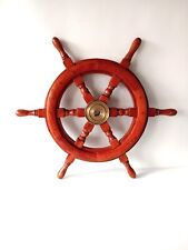 Boat Steering Wheel Wooden Handmade Yacht Barge Sailing  20' Collectable Gift