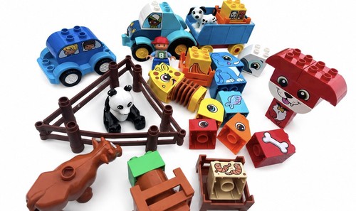 Duplo animals tractor food - tractor,